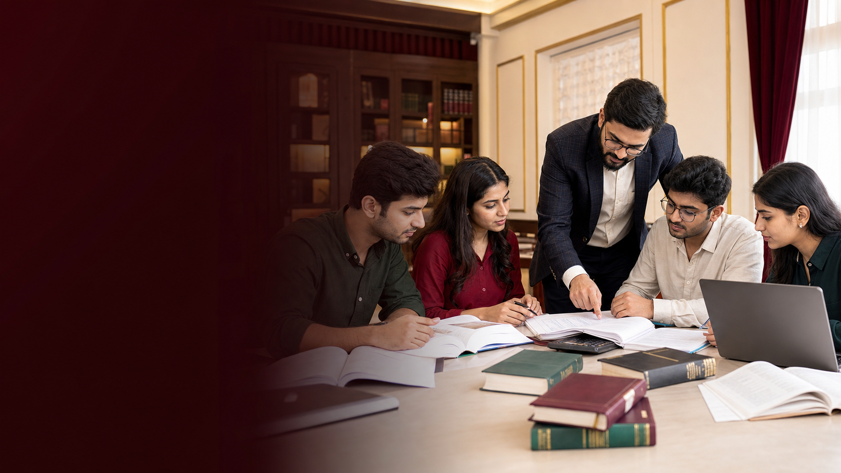 B.Com coaching students studying accounting and taxation in Patna
