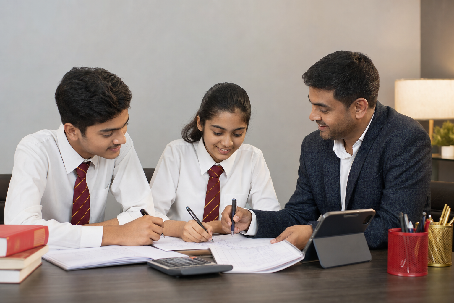 Accountancy mentoring and ledger practice at Zenith Commerce Academy