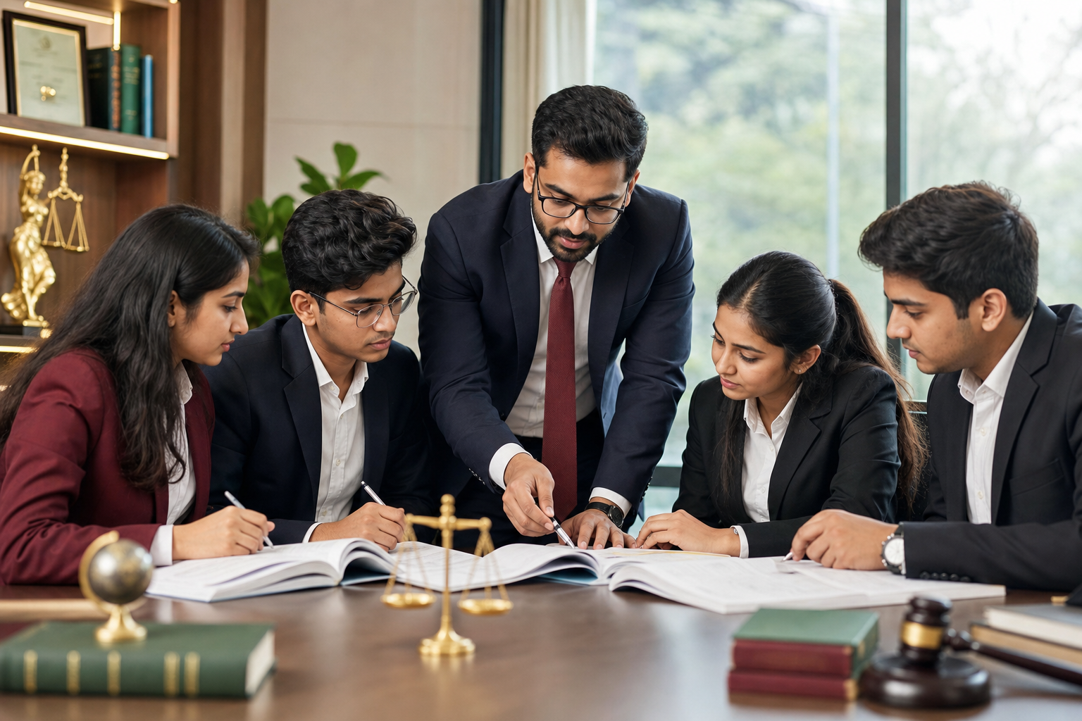 CSEET students studying corporate law accounting and communication