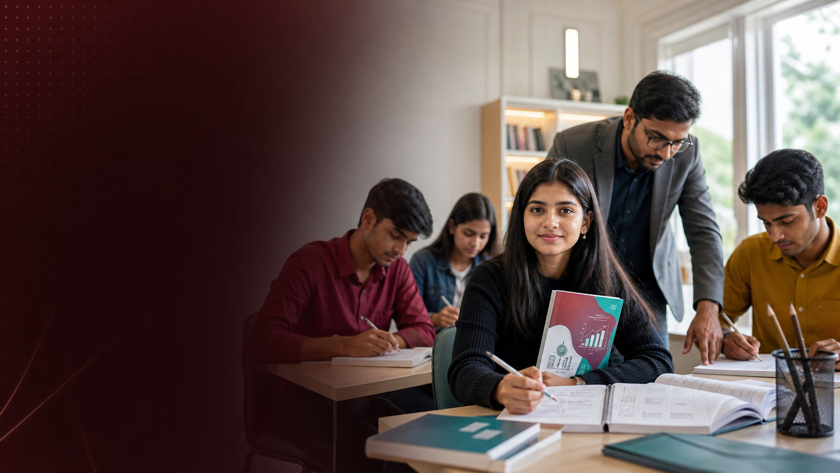 CUET Commerce coaching students preparing for university entrance in Patna