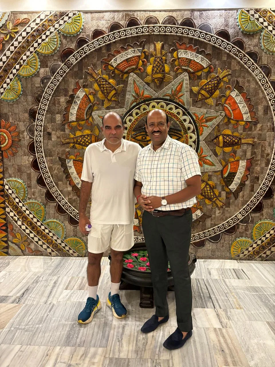 Dr. Sunil Kumar Singh during a community leadership visit