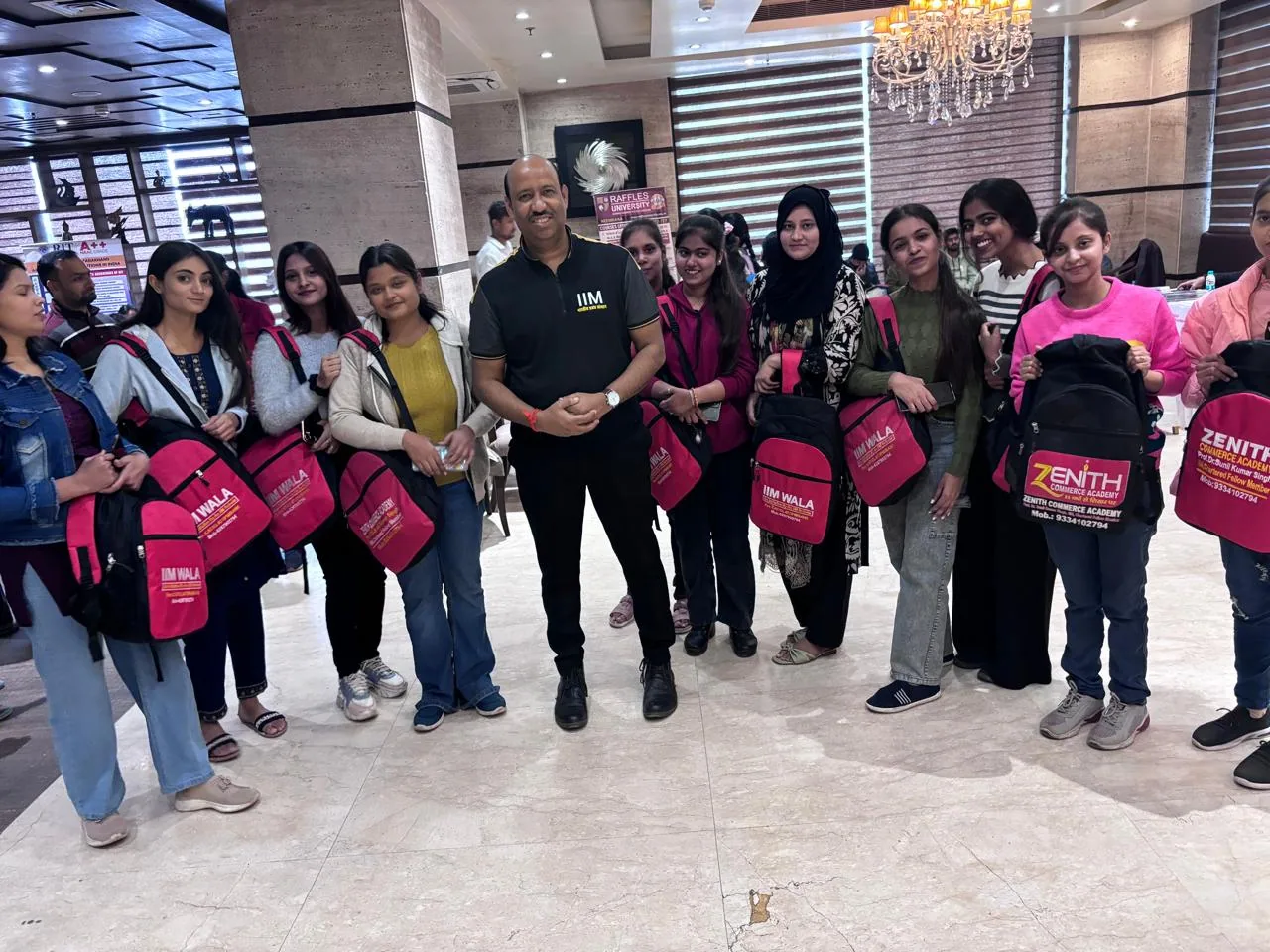 Zenith Commerce Academy students participating in an academic event