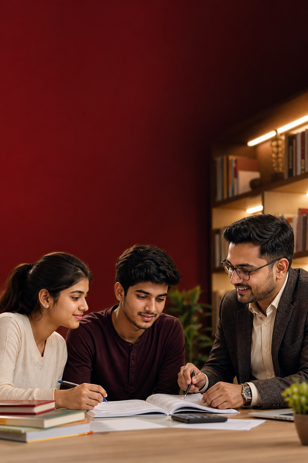 Zenith Commerce Academy students receiving commerce admission counselling